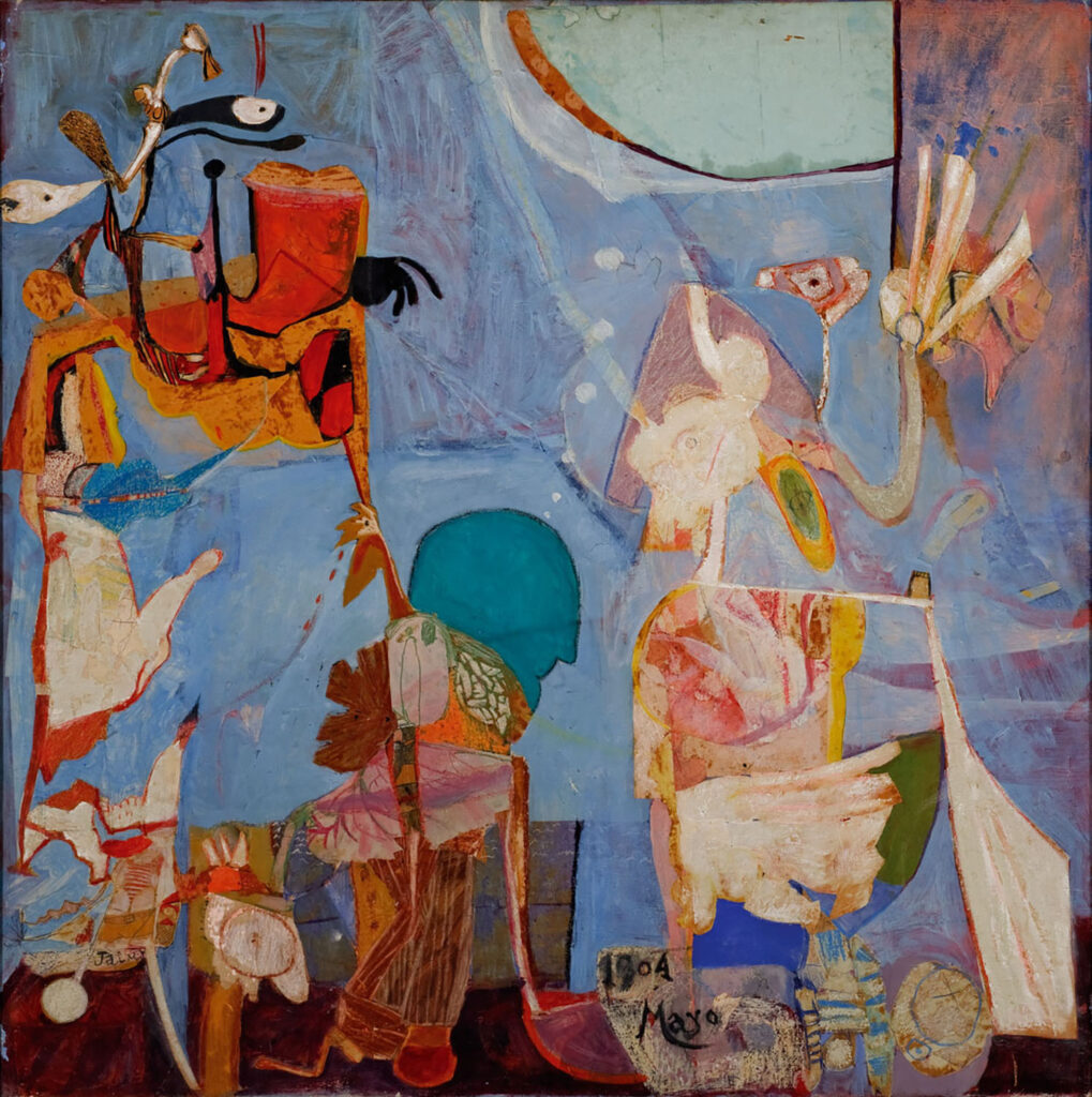 Paula Rego, O exilado [Um velho exilado sonhando a sua juventude], 1963